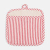 KAF Home Pot Mitt - Metro Stripe -Cherry