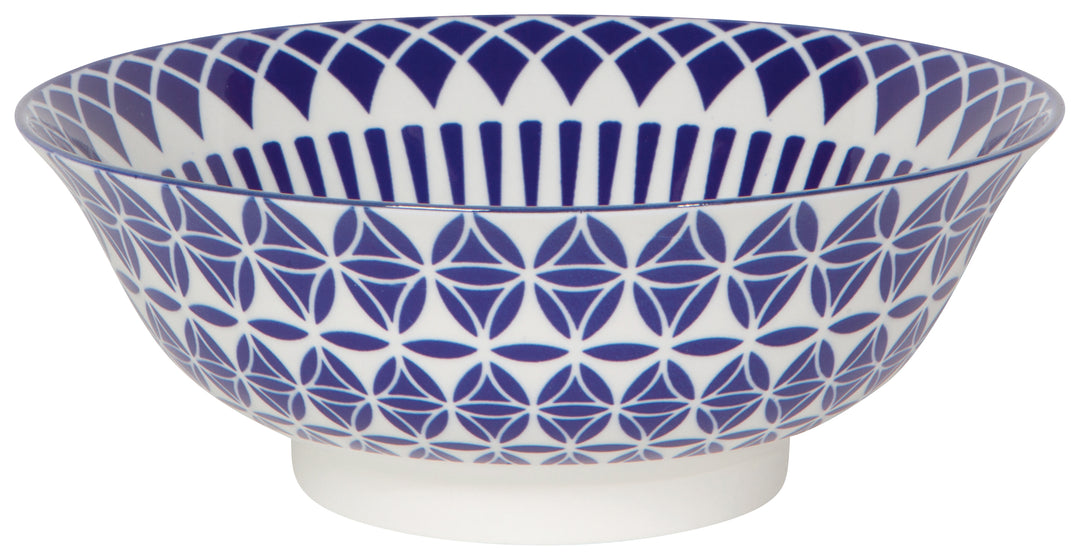 Blue Geo Stamped Bowl Blue Geo Stamped Bowl