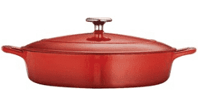 4 Qt Enameled Cast-Iron Series 1000 Covered Braiser - Gradated Red